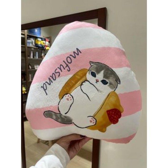 貓福珊迪 可愛圖案 抱枕 草莓蛋糕款