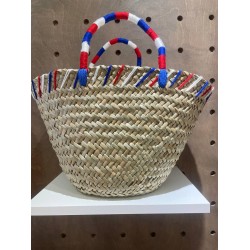 Snoopy 草編編織包 法國國旗色款