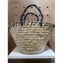 Snoopy 草編編織包 成熟黑色款